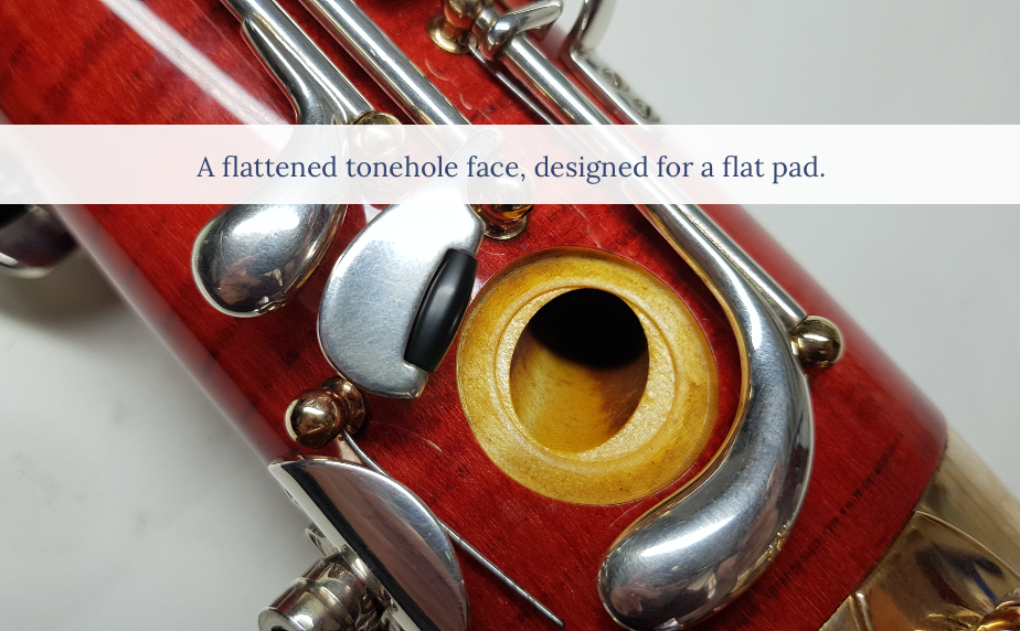 Flat tonehole face