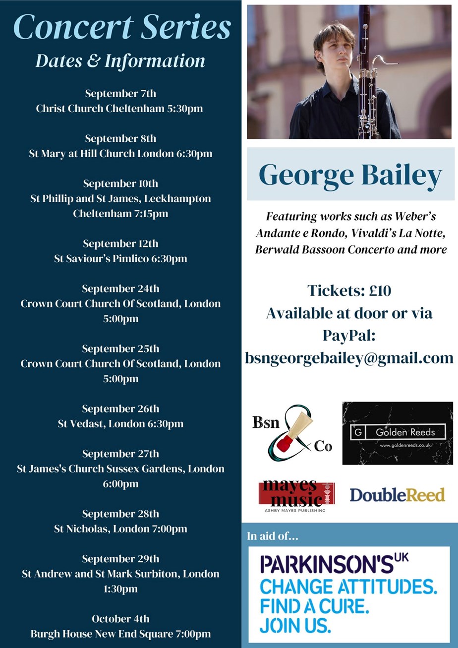 September 2024 Bassoon Concerts - George Bailey